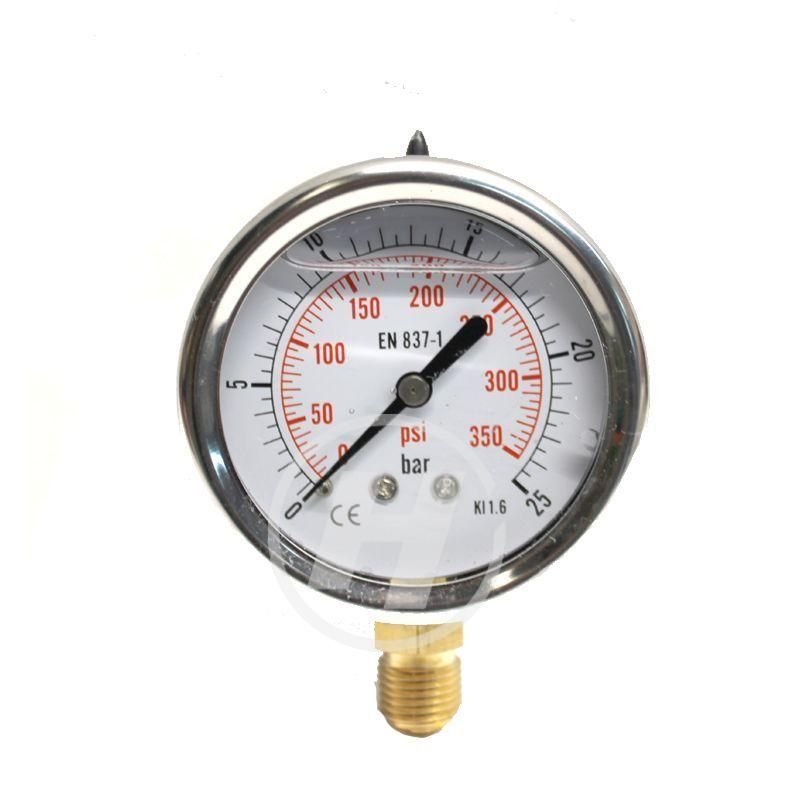 MANOMETRO 0-25BAR 1/4" INOX
