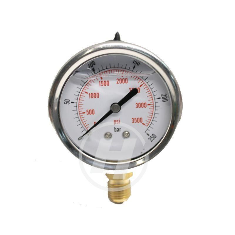 MANOMETRO 0-250BAR 1/4" INOX