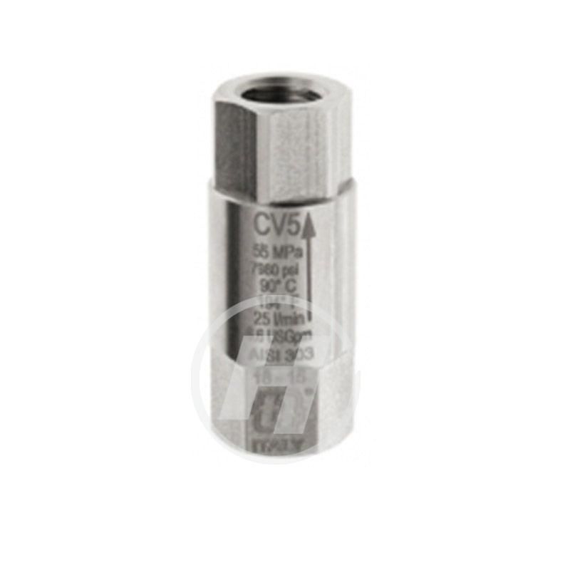 VALVULA ANTIRRETORNO 3/8" HH INOX ALTA PRESION