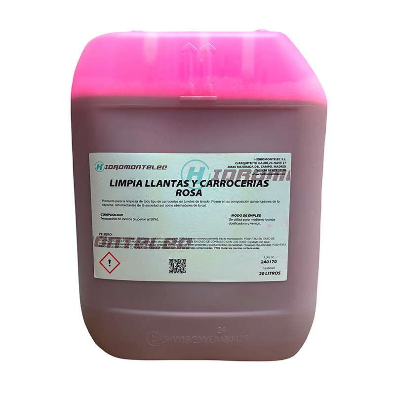 LIMPIA LLANTAS Y CARROCERIAS ROSA 20L