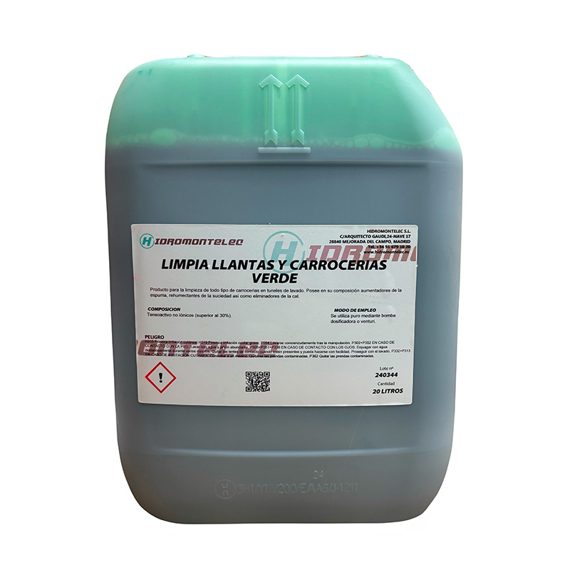LIMPIA LLANTAS Y CARROCERIAS VERDE 20L