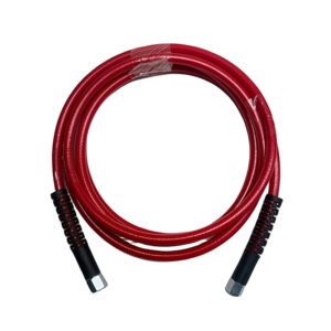 MANGUERA TEXTIL FLEXIBLE CAR WASH HH GIR 1/4″ 3.5M ROJA JC